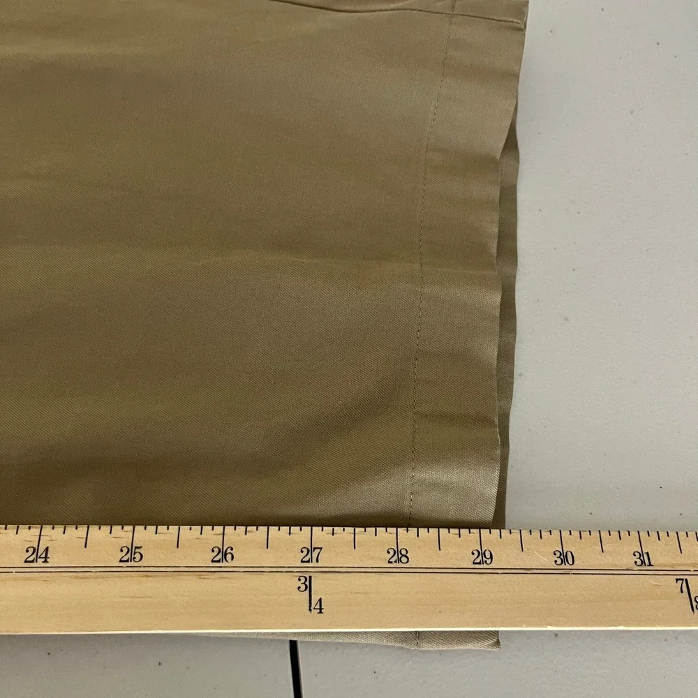 Kenneth Cole Reaction‎ Mens Khaki Tan Stretch Chino Pants 42x30 Solid